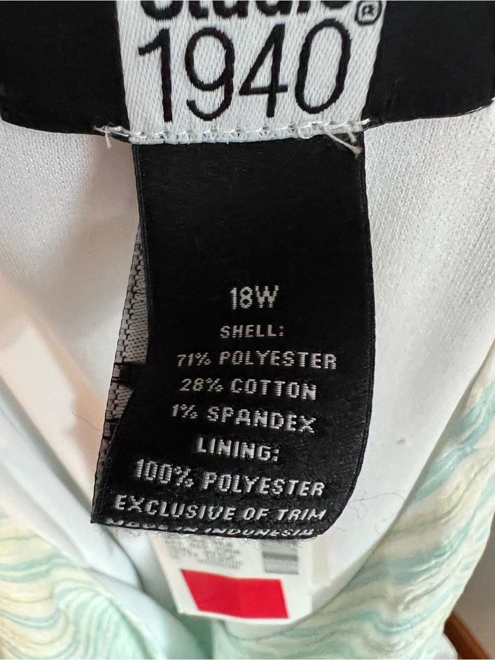 Studio 1940 Pastel Blue and White Striped Plus Size Midi Dress NWT - Picture 10 of 11
